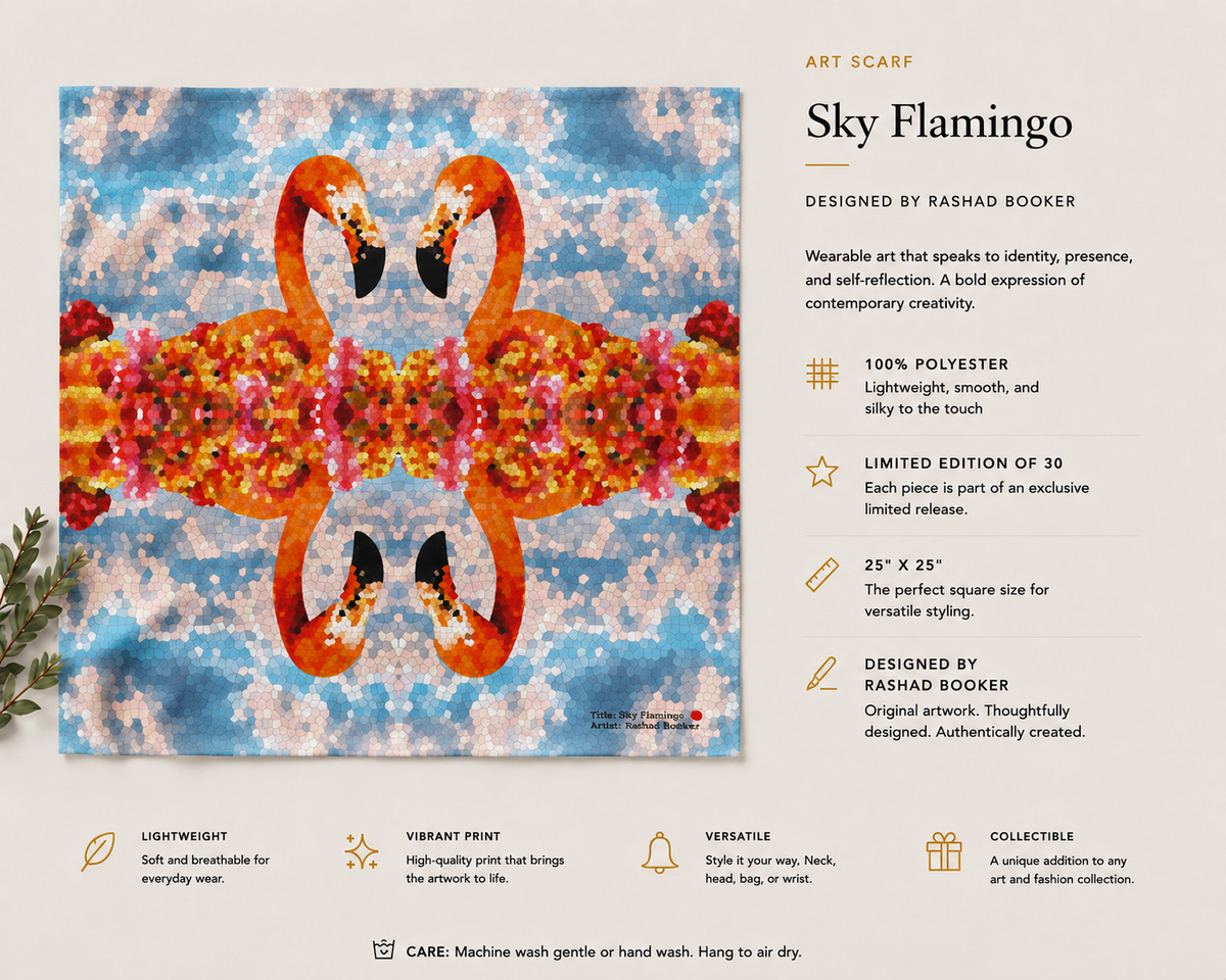 Sky Flamingo E-scarf '26